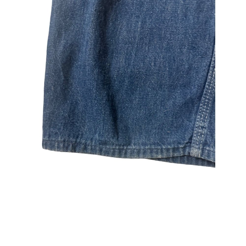 Vintage Sanforized Denim Button Overalls Work Wear Jeans Pants Railroad Distress - Picture 8 of 11
